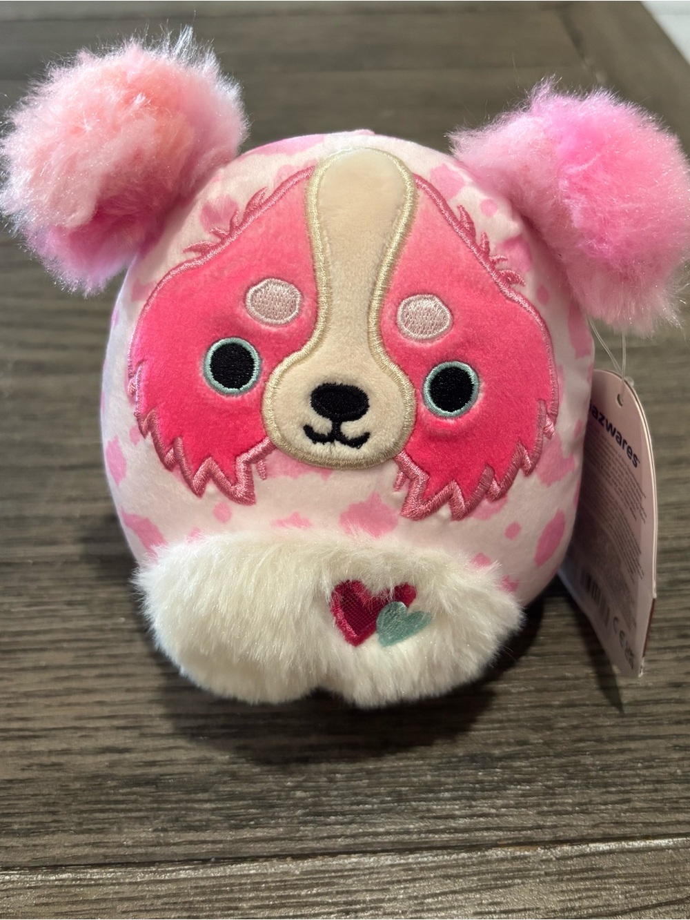 Magnis the Australian Shepherd 5-inch Squishmallow NWT Pink Plush Dog
